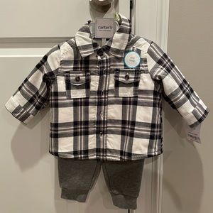 Carter’s Baby Boy Shacket Set Size 3M